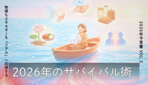 【2026年予言書 Vol.3】物価もエネルギーも「リアル」へ回帰する。フワフワした夢より「現実」を見つめる人が勝つ、2026年のサバイバル術