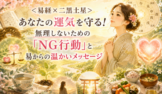 ＜易経×二黒土星＞あなたの運気を守る！無理しないための「NG行動」と易からの温かいメッセージ